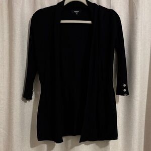 Premise Black Open-Front Cardigan